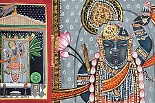 Miniature Painting ~ Rajasthan ~ Srinath ji {A}